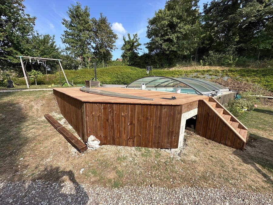 Terrasse bois terminée — Seine Bâtisseur